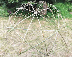 竹の大ドーム作りに挑戦 あーす楽園 Ein 体験による自己の成長